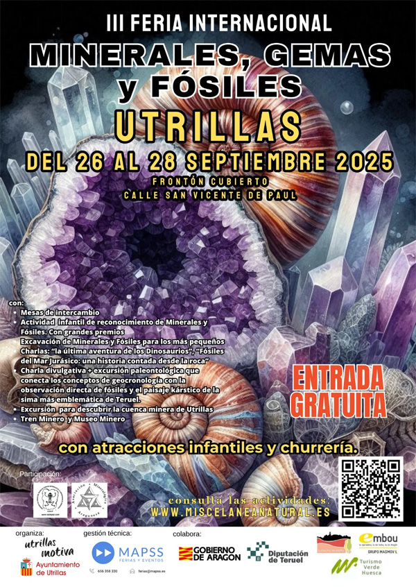 III Feria Internacional Minerales, Fósiles y Gemas de Utrillas 