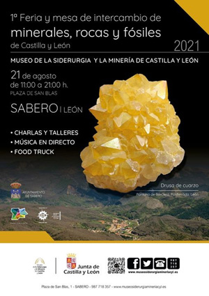Federación Española de Mineralogía. Carteles antiguos de ferias y eventos