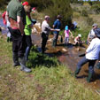 Grupo Mineralogista de Madrid. Excursión de bateo de oro al arroyo Fresnedoso, en Moraleja (Cáceres)  
